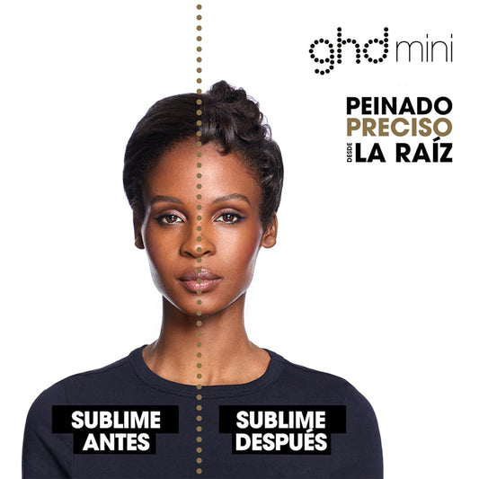 Ghd Mini Styler - Plancha De Pelo Profesional Para Cabello Corto Y Flequillo Con Placas De 12,7Mm De Ancho, Unisex Para Mujer U Hombre, Peinados De Precisión, Placas Cerámicas, Negro