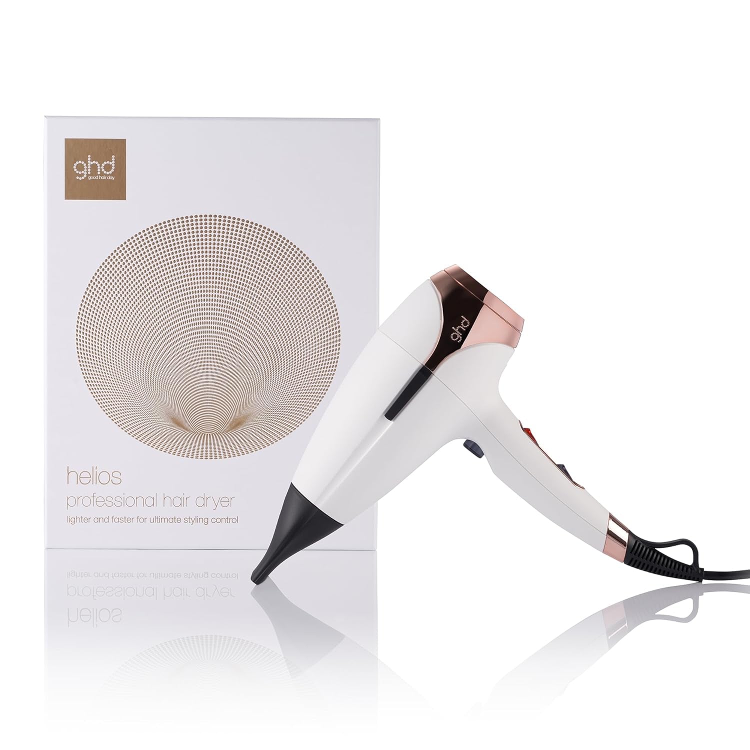 Ghd Helios - Secador De Pelo Profesional, Ligero, Secado Rápido, Máximo Control Del Peinado - Para Todo Tipo De Cabello - (Enchufe Europeo)
